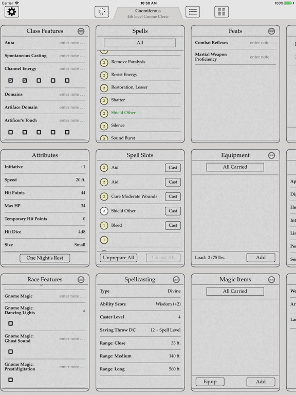 PRD Characters iPad screenshot 1 - Entertainment app