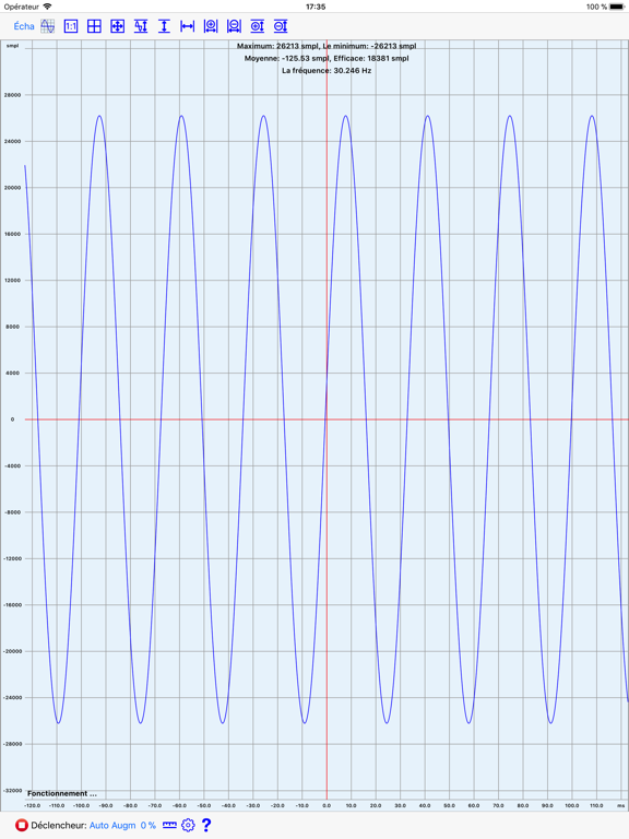 Screenshot #6 pour Oscilloscope Mobile