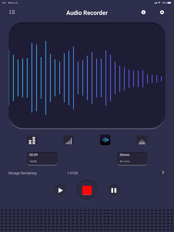 Voice recorder: Audio editor iPad screenshot 7 - Utilities app