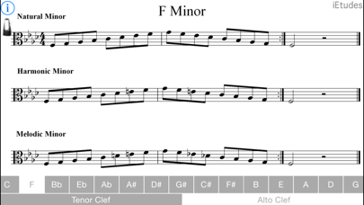 How to cancel & delete Minor Scales Alto & Tenor Clef from iphone & ipad 4