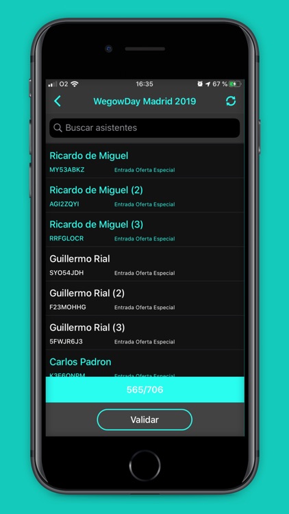 WeAccess - Ticket validation