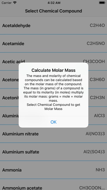 Calculate Molar Mass