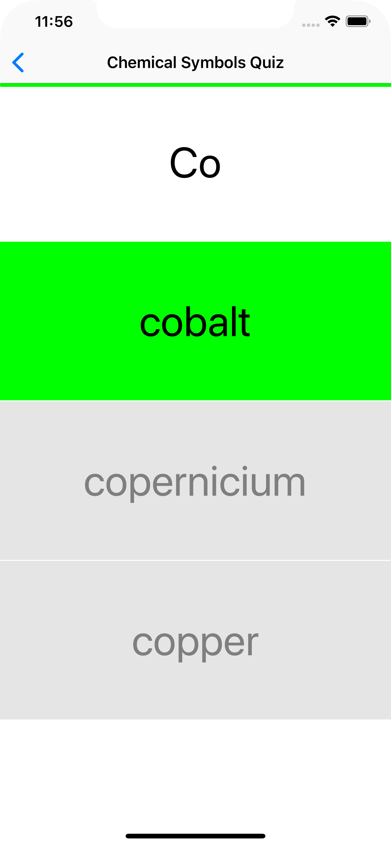Chemical Symbols Quiz