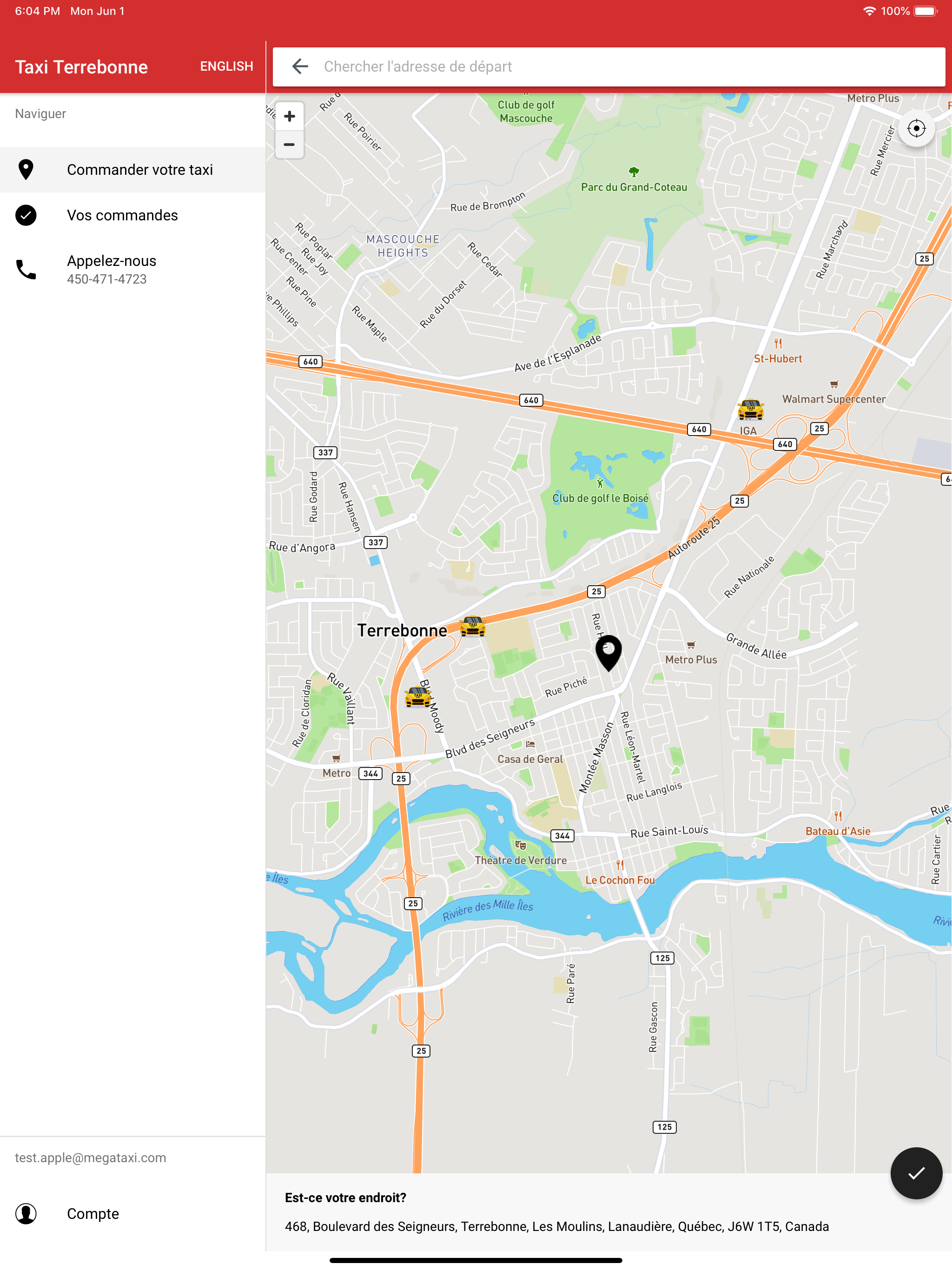 Taxi Terrebonne screenshot 5