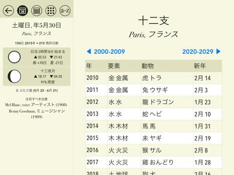 世界の暦 - 天文カレンダのおすすめ画像1