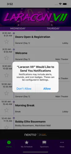 Screenshot 1 Laracon VII iphone