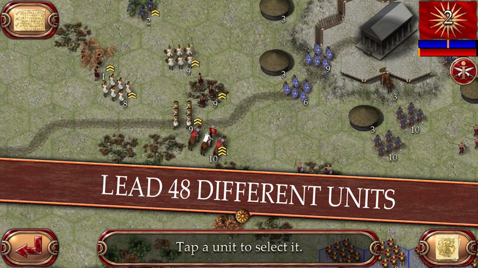 #3. Ancient Battle: Alexander (iOS) Podle: Hunted Cow Studios Ltd.