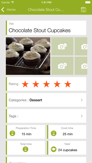 My CookBook (Recipe Manager) Screenshot