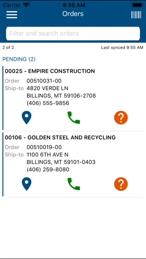 TIMS Delivery screenshot 1