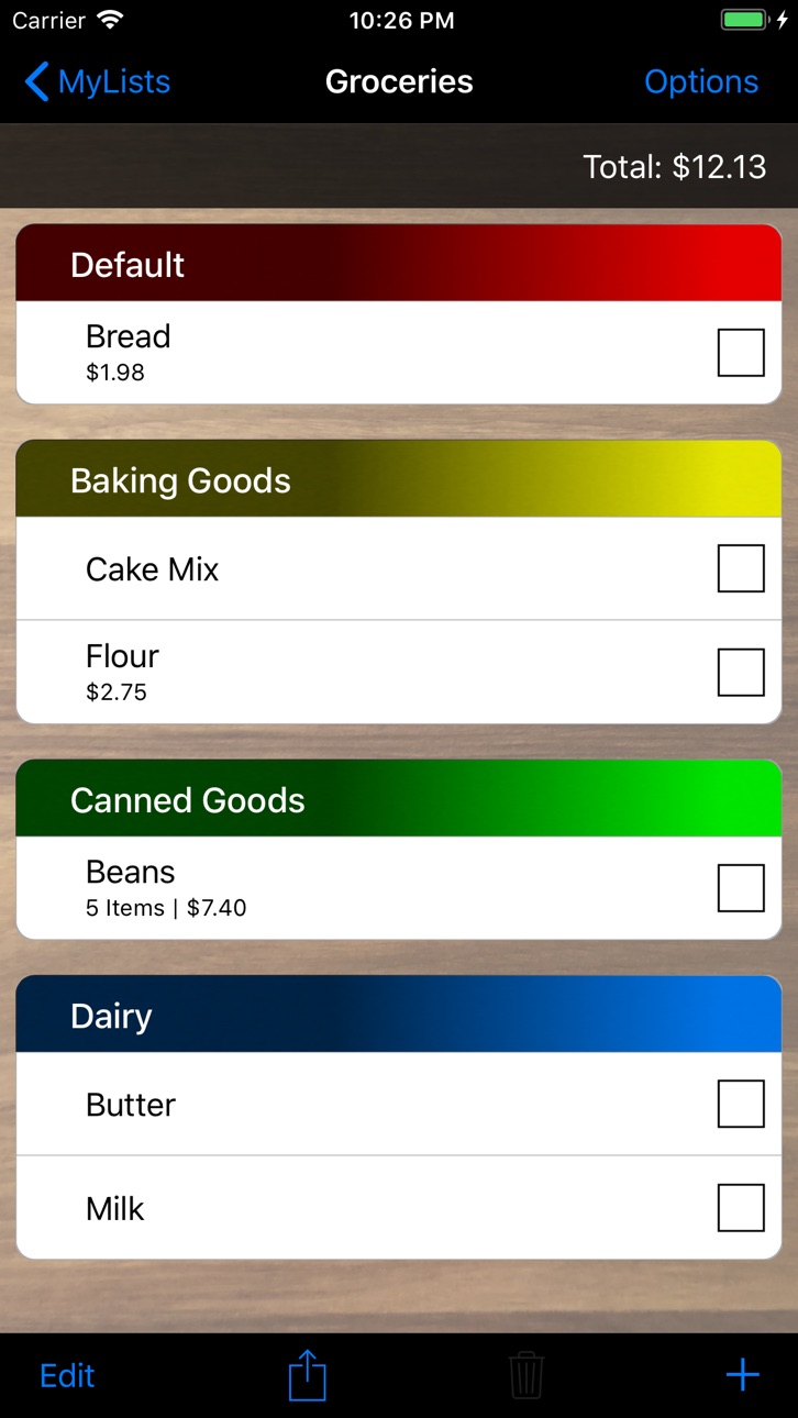 iPhone screenshot