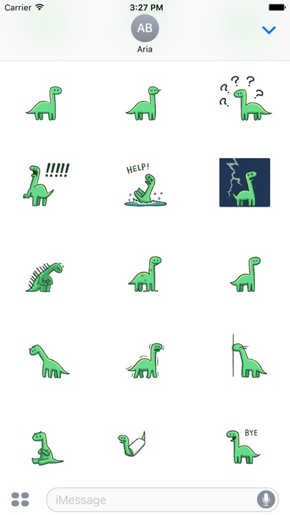 Animated Funny Tiny Dinosaur