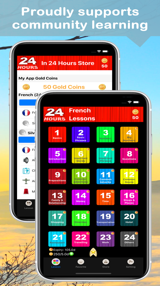 In 24 Hours Learn French - 4.7 - (iOS)