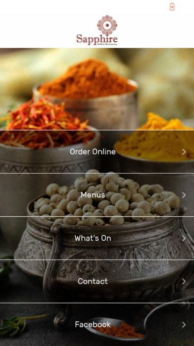 Sapphire Indian Restaurant Screenshot