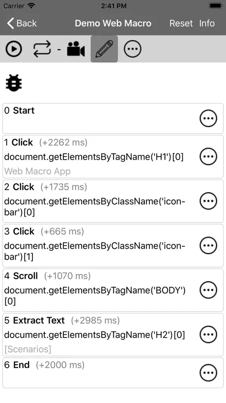 Web Macro Bot: Record & Replay