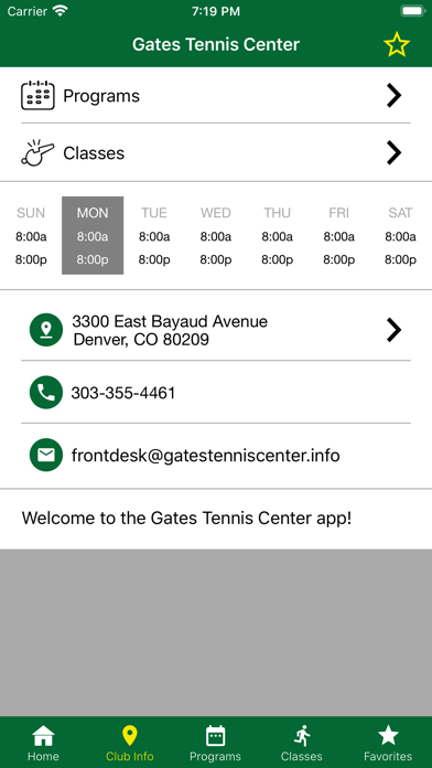 Gates Tennis Center Screenshot