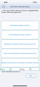 Adaylık Kaldırma Soruları screenshot #5 for iPhone