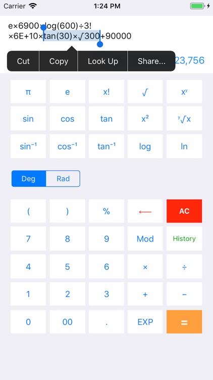 U Scientific calculator