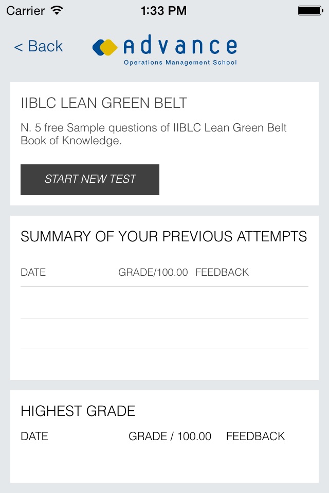 CGBL Lean Green Belt exam prep screenshot 2