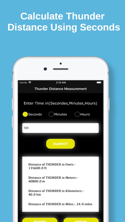 Thunder Distance Calculate