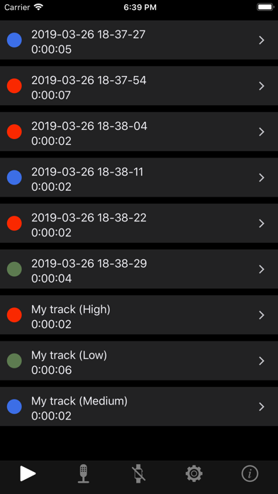 Screenshot #1 pour Voicer - Sound Recorder Lite