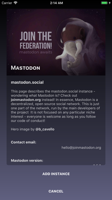 Toot! for Mastodon Screenshot