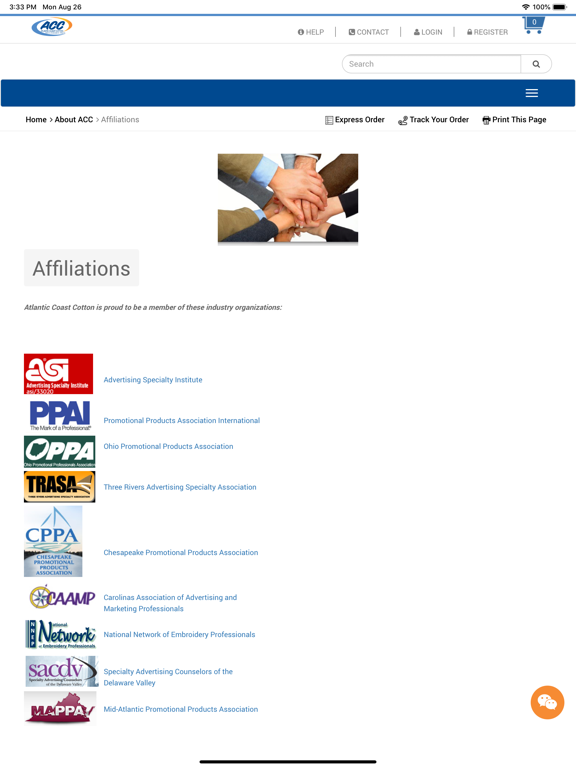 Atlantic Coast Cotton iPad screenshot 4 - Business app