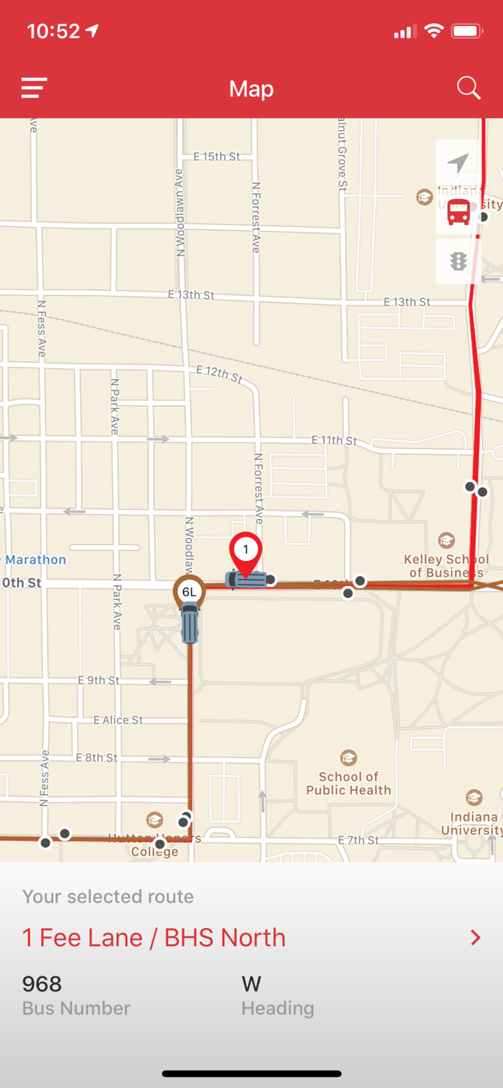 DoubleMap Bus Tracker screenshot 2