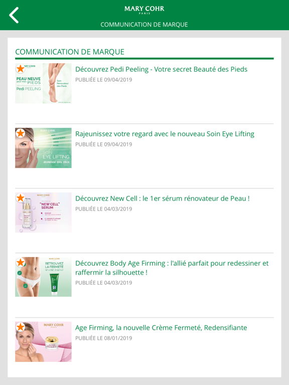 eTraining Mary Cohr app screenshot