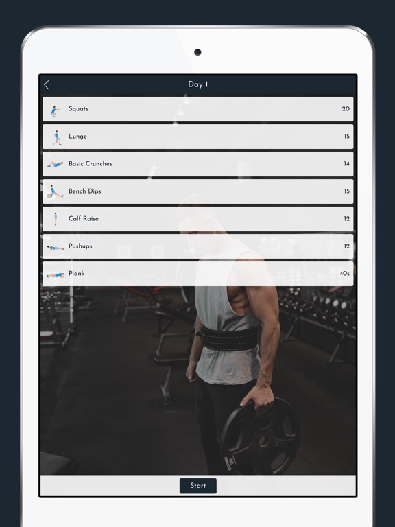Workout for Men & Women iPad screenshot