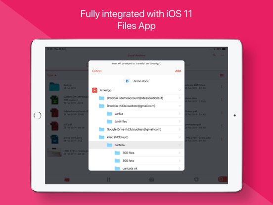 Amerigo - File Manager iPad app afbeelding 7