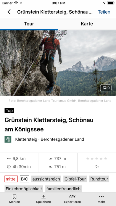 Berchtesgadener Land Touren Screenshot