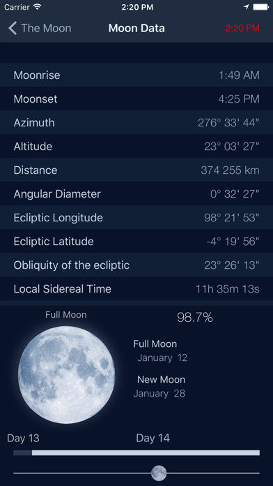 The Moon: Calendar Moon Phases Screenshot