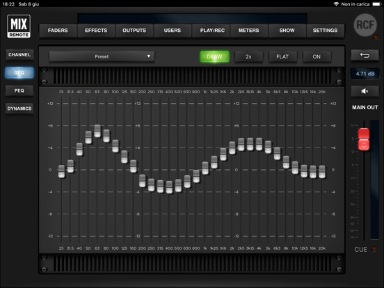 M20 MixRemote iPad screenshot 5 - Music app