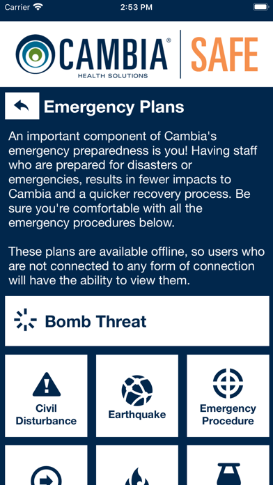 Cambia Safe Screenshot