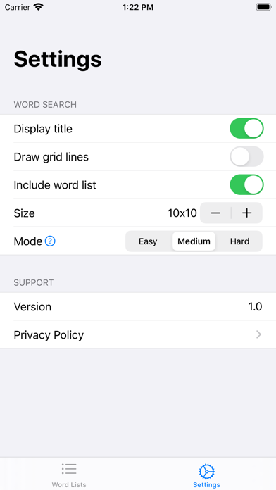 Word Search Gen iPhone screenshot 5 - Utilities app