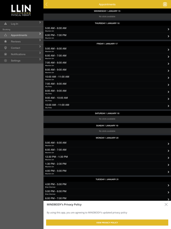 Llin Physical Therapy iPad screenshot 3 - Health & Fitness app