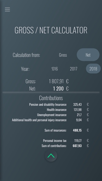 Screenshot #1 pour Gross Net Calculator