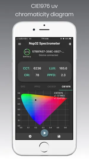 NSP32 nanoLambda Spectrometer screenshot 3