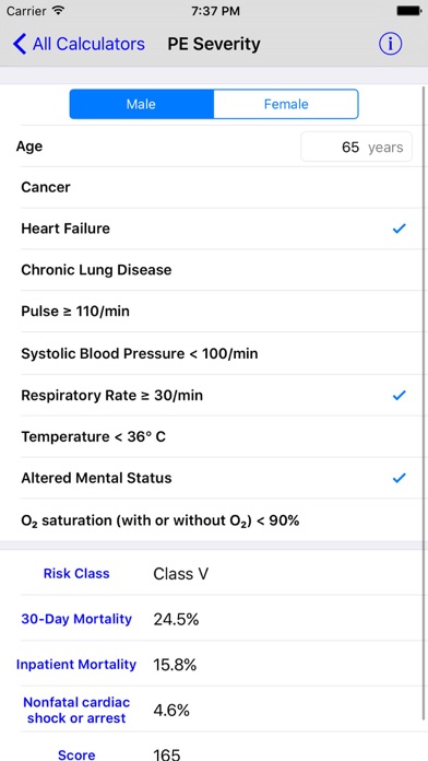 Screenshot #2 pour MediMath Medical Calculator