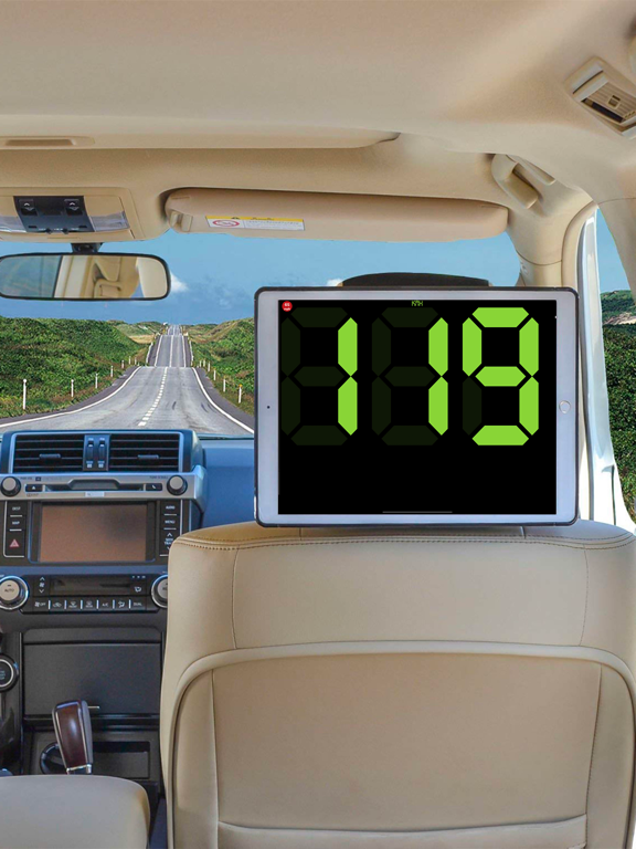 GPS Speedmeter mph kmh iPad screenshot 8 - Navigation app