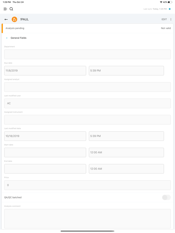 LABWORKS Collection App iPad screenshot 7 - Business app
