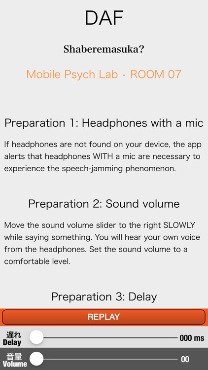 DAF Delayed Auditory Feedback