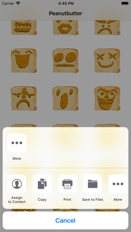 Peanut butter on the bread