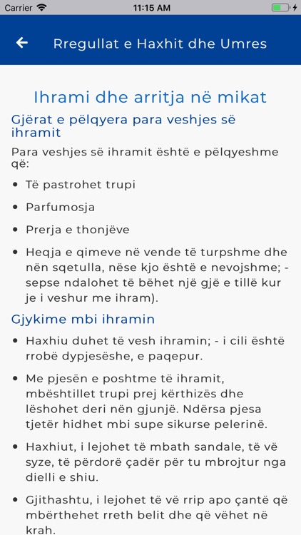 Rregullat e Haxhit dhe Umres screenshot-3