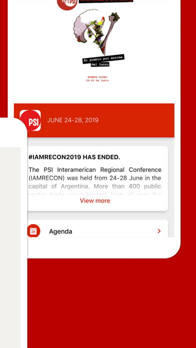 PSI Events App Screenshot