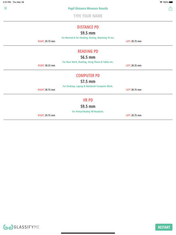 Screenshot #5 pour Pupil Distance PD Measure