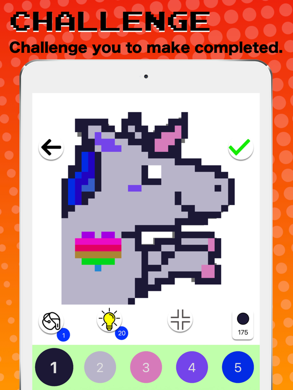Pixel Art - Coloring by number iPad screenshot