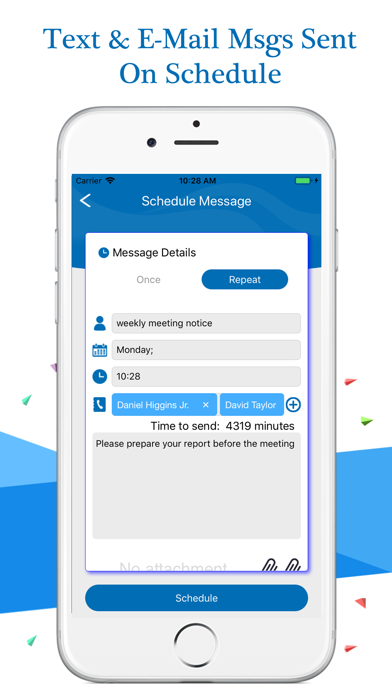 Group Message - Automated Msgs Screenshot