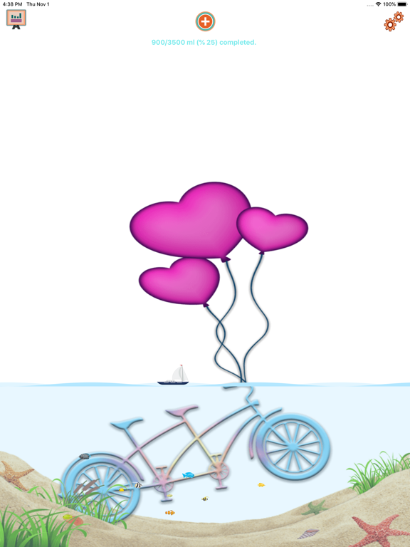 Drink Water Reminder - Tracker iPad screenshot 2 - Health & Fitness app