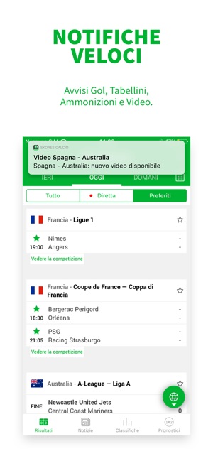 Calcio in Diretta - Skores su App Store
